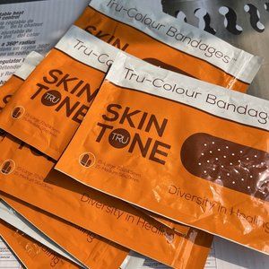 Tru-Colour Brown Fabric Adhesive Bandage Sterile 1 x 3" (7-Pack, 210ct) …